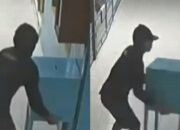 Viral! Aksi Pencurian Kotak Amal di Masjid Guntung Terekam CCTV